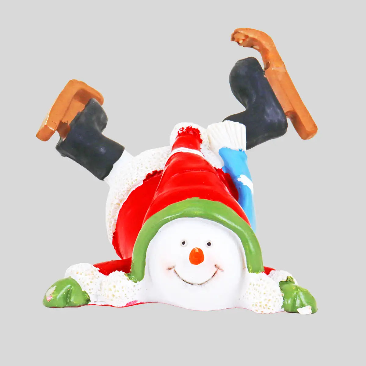 Figura Navideña de Cerámica, Ice Skating