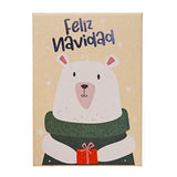Caja de Regalo Navideña, Feliz Navidad, Oso Polar