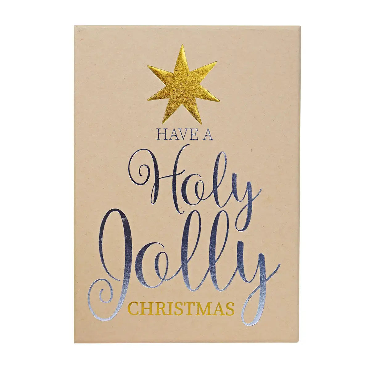 Caja de Regalo Navideña, Holy Jolly, Brillante