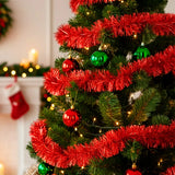 Guirnalda Navideña de Tinsel, 1.3 m, Color Rojo