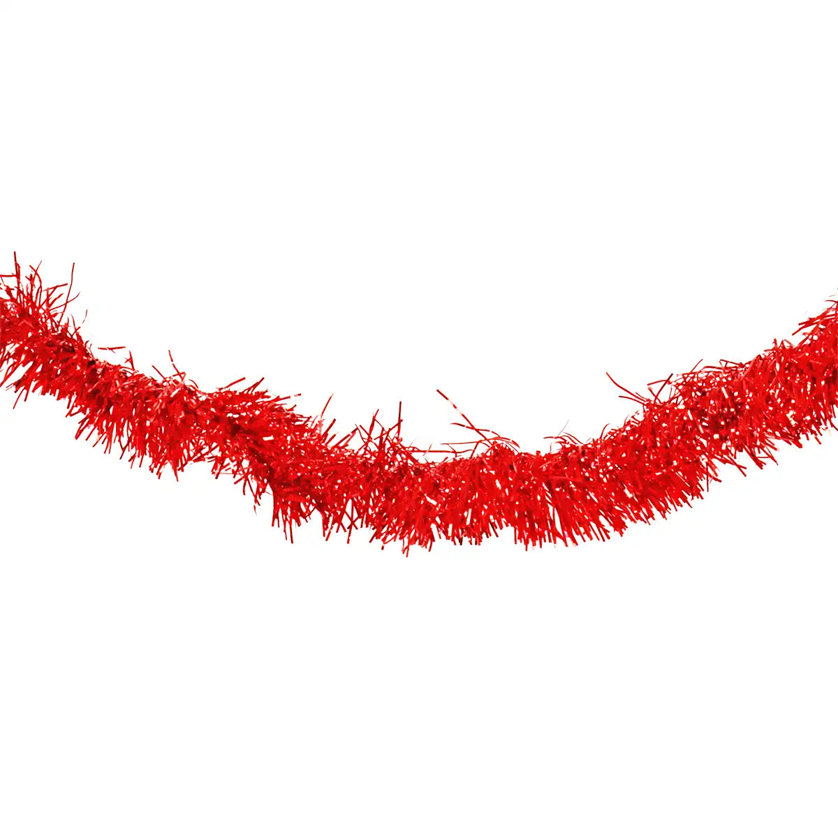 Guirnalda Navideña de Tinsel, 1.3 m, Color Rojo
