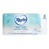 Papel Higiénico, Regio, Sense, 8 rollos