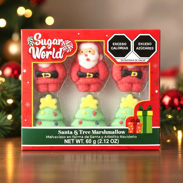 Malvaviscos con Diseño Navideño, 60 gr