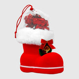 Mini Bota Navideña con Caramelos, Color Rojo, 28 gr