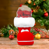 Bota Navideña con Caramelos, Color Rojo, 28 gr