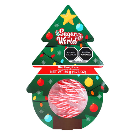 Mini Bastones de Dulce, Envoltura Pino, 50 gr