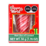 Caramelo en Forma de Vaso de Shot, Color Rojo
