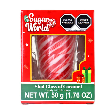 Caramelo en Forma de Vaso de Shot, Color Rojo