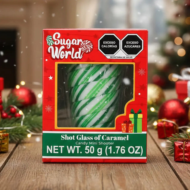 Caramelo en Forma de Vaso de Shot, Color Verde