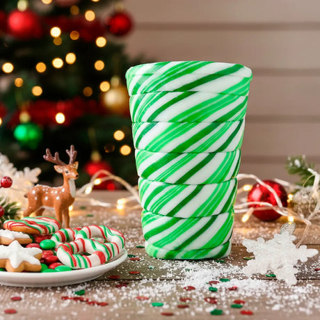 Caramelo en Forma de Vaso de Shot, Color Verde