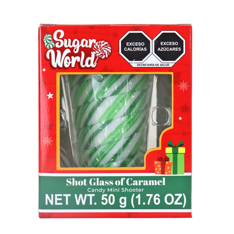 Caramelo en Forma de Vaso de Shot, Color Verde
