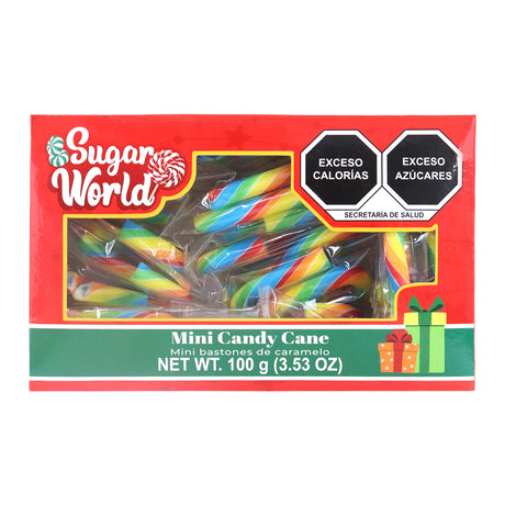 Mini Bastones de Dulce de Colores, 100 gr
