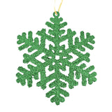 Ornamento, Copo de Nieve Jumbo, Color Verde