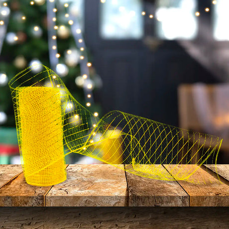 Listón Mesh Navideño, Color Verde
