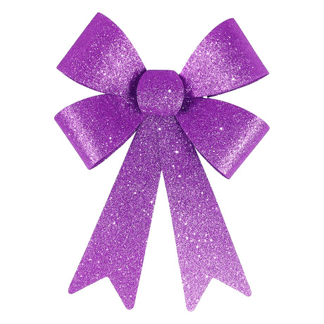 Moño Decorativo, Glitter, Color Morado