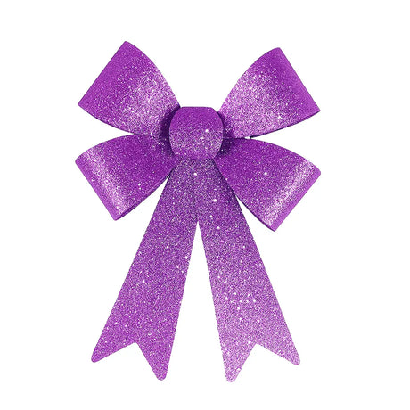 Moño Decorativo, Glitter, Color Morado