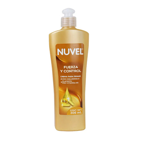 Crema para Peinar Nuvel, Placenta y Vitamina B5, 306 ml