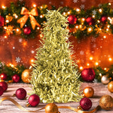 Mini Árbol, Tinsel, Color Oro