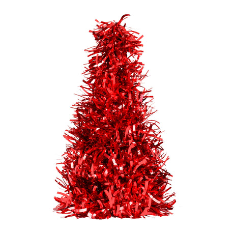 Mini Árbol, Tinsel, Color Rojo