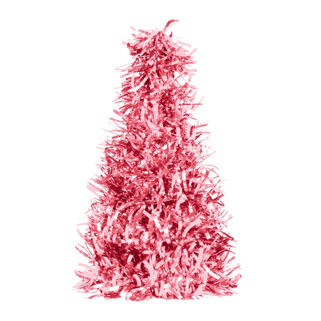 Mini Árbol, Tinsel, Color Rosa