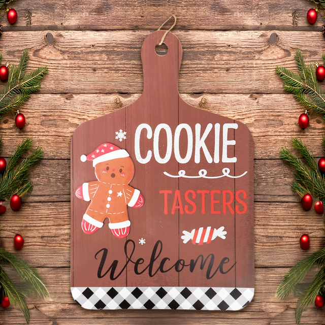 Decoración Colgante Navideña, Cookie Tasters Welcome