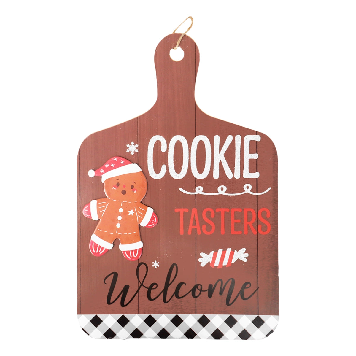 Decoración Colgante Navideña, Cookie Tasters Welcome