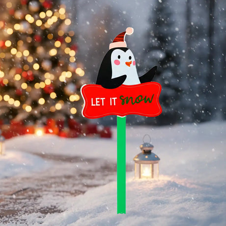 Estaca Decorativa, Let It Snow, Pingüino