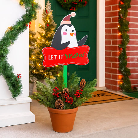 Estaca Decorativa, Let It Snow, Pingüino