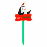 Estaca Decorativa, Let It Snow, Pingüino