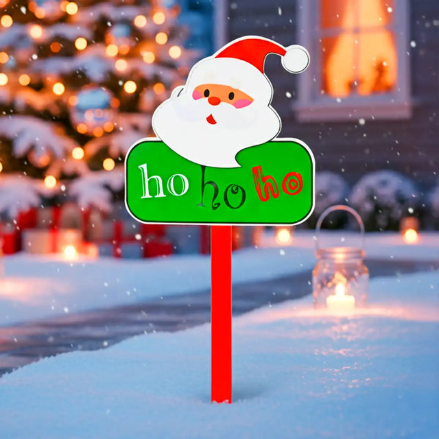Estaca Decorativa, ho ho ho, Santa