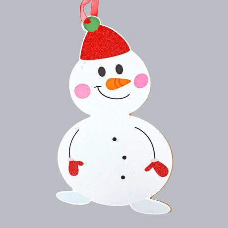 Decoración Navideña de Papel, Snowman