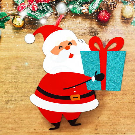 Decoración Navideña de Papel, Santa