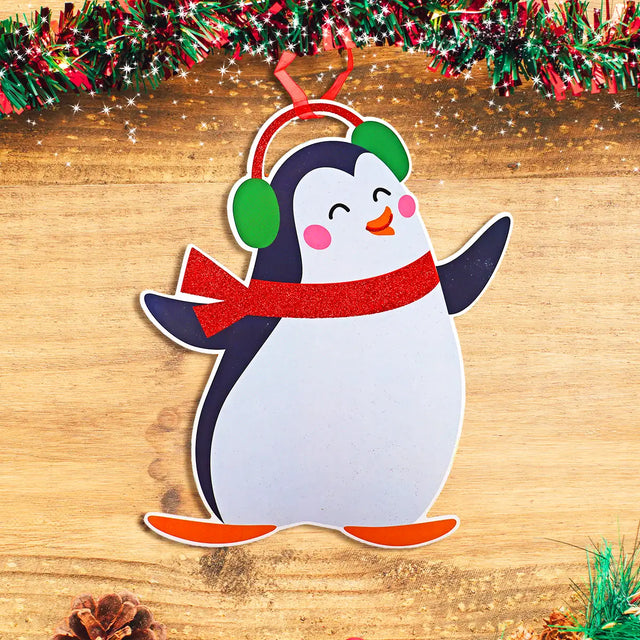 Decoración Navideña de Papel, Pingüino