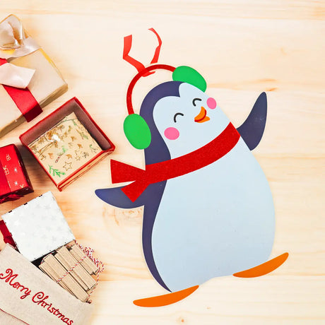 Decoración Navideña de Papel, Pingüino