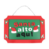 Decoración Colgante Navideña, Santa Alto Aqui