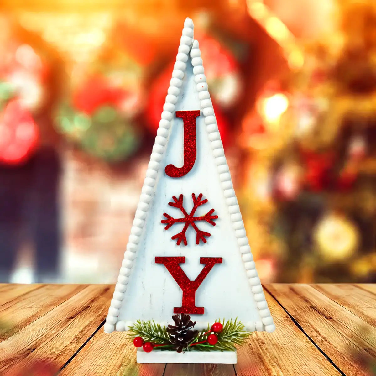Árbol Navideño MDF "Joy", Color Rojo