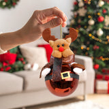 Esfera Navideña, Reno, Color Café