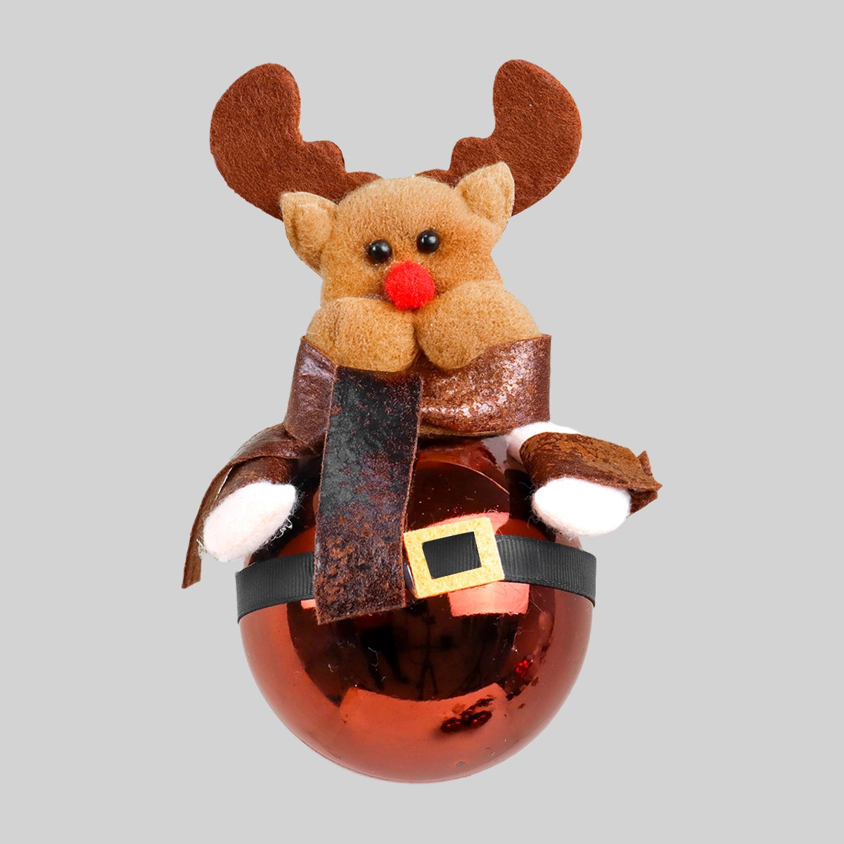 Esfera Navideña, Reno, Color Café