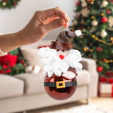 Esfera Navideña, Santa Claus, Color Café