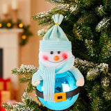 Esfera Navideña, Snowman, Color Azul