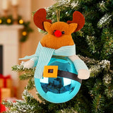 Esfera Navideña, Reno, Color Azul