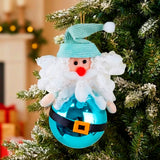 Esfera Navideña, Santa Claus, Color Azul