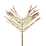 Vara de Follaje Artificial Navideña, Color Dorado