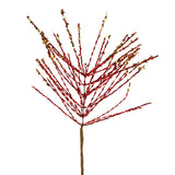 Vara de Follaje Artificial Navideña, Color Rojo