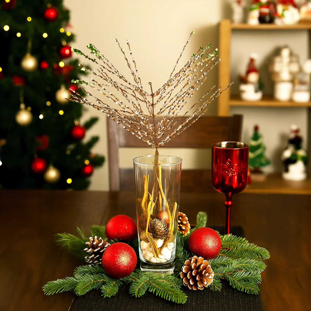 Vara de Follaje Artificial Navideña, Colores