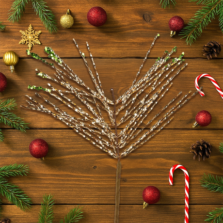 Vara de Follaje Artificial Navideña, Colores