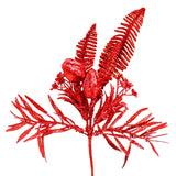 Follaje Navideño Brillante, Color Rojo