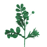 Follaje Navideño Brillante, Flor, Color Verde