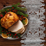 Camino de Mesa, Copo de Nieve, Color Plata