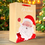 Bolsa de Regalo Navideña, Kraft, Santa